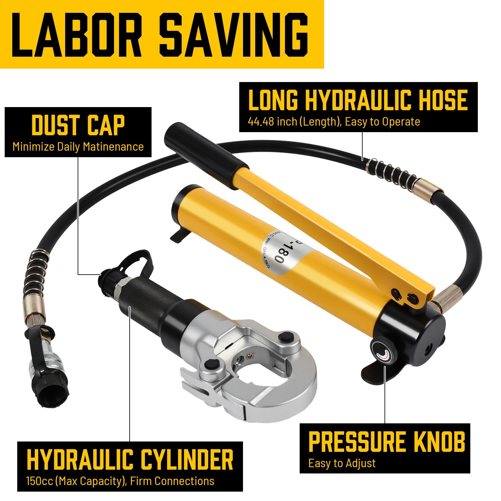 6T Hydraulische Presszange für Verbundrohr & Fittings V TH Profile Crimp 16-32mm