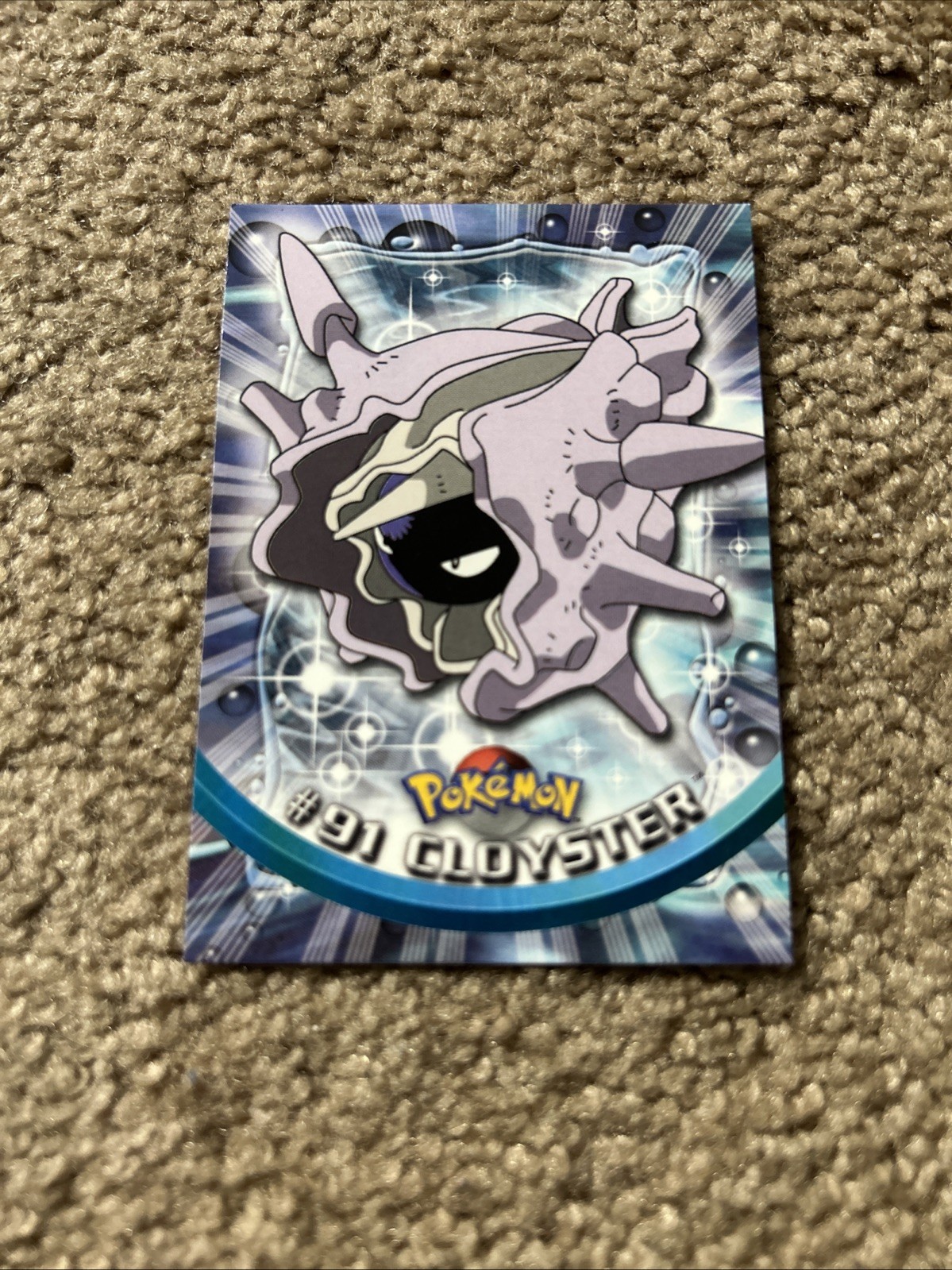 Pokemon #91 Cloyster - TOPPS Trading Card (Blue Logo) Non Holo