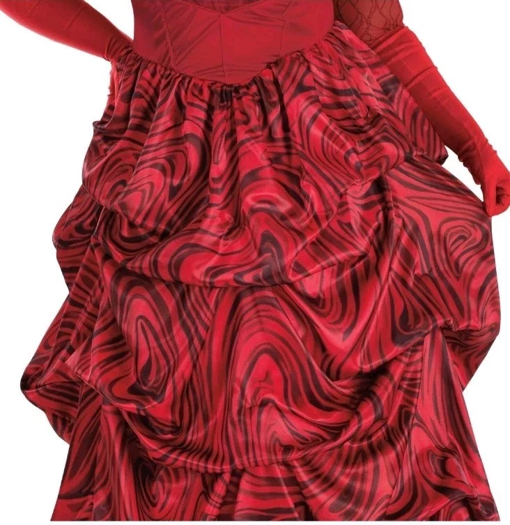 Fantasia feminina Disney Descendants Rise of Red Queen of Hearts tamanho 2XL 18-20 - Imagem 4 de 4