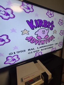 Original Nintendo NES Kirby's Adventure Cartridge and Hard Case Tested and Works