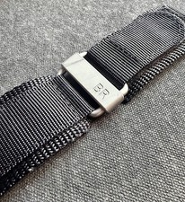 Authentic Bell  Ross 24MM Black Canvas Watch Strap - BR-01 BR-03 BR-X1 BF-004