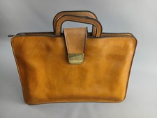 ALTE Leder Aktentasche Dokumente Lehrer  Tasche VINTAGE Retro Nostalgie RAR !