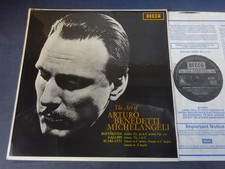 THE ART OF MICHELANGELI (BEETHOVEN / SCARLATTI / GALUPPI) LP, DECCA SXL 6181