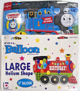 Thomas Tank Engine Shaped Balloon 31" & Happy Birthday Train XL 37" Foil READ