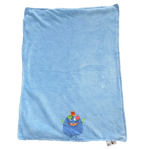 Taggies blau grün Monster Baby Sicherheitsdecke Plüsch Alien 30x40