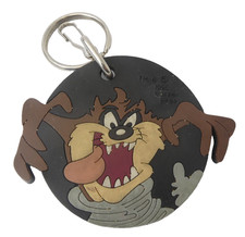 1995 Used Warner Bros Tasmanian Devil Charm Keychain Rubber Looney Tunes
