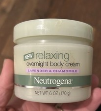 Neutrogena Relaxing Overnight Body Cream Lavender Chamomile 6oz Discontinued New