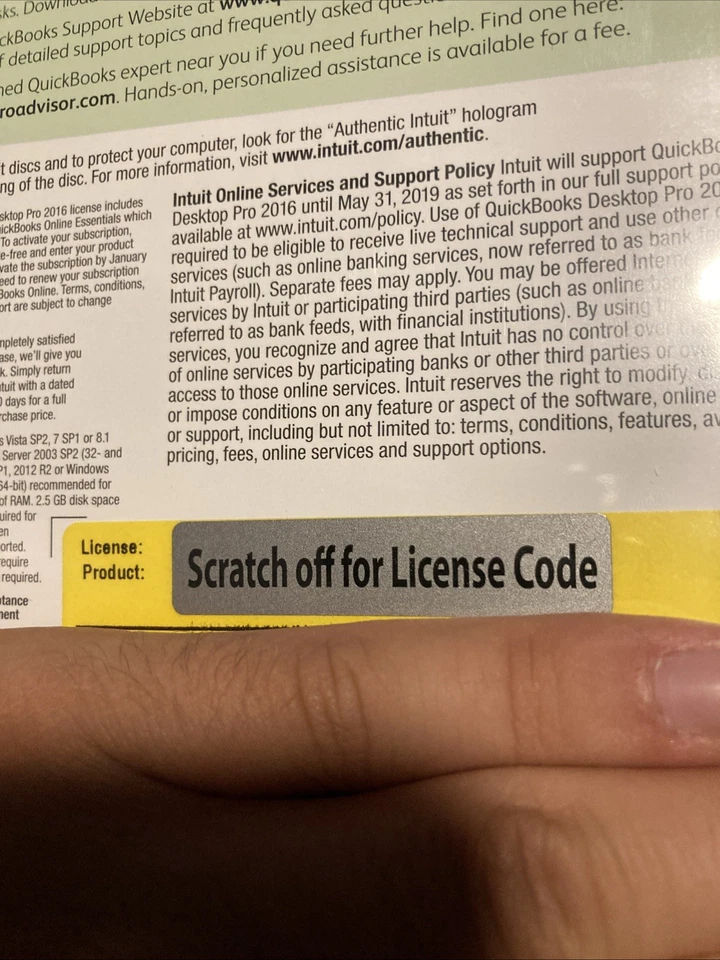 Quickbooks Desktop Pro 2016 Windows - AUTHENTIC SEALED BRAND NEW Read Below - Image 4 of 4