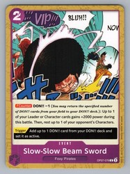 Slow-Slow Beam Sword OP07-076 Common 500 Years in the Future One Piece TCG