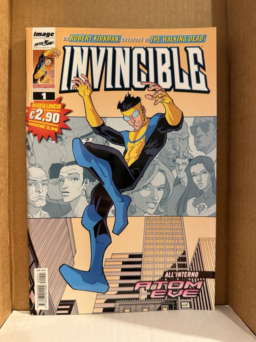 Invincible #1 (US #1 & #2) VF 🔥 ITALIAN Edition! Saldapress