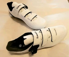 Ultro Santic Mens Road Cycling Shoes White Outdoor Size 11 US 45 EUR