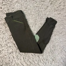 Women’s Size 24 Green Smartpak Piper Knee Patch Horseback Riding Breeches