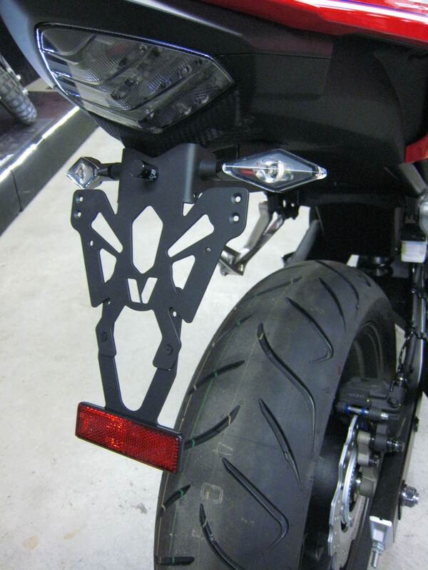 Support de plaque d'immatriculation noir V PARTS pour Honda CB500X