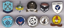 10 x ENGLAND NON LEAGUE FOOTBALL ENAMEL PIN BADGES JOB LOT BULK BUY - #201