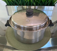 Saladmaster 6 Qt Dutch Oven Stock Pot 18-8 Tri Clad Stainless Steel w/Vapo Lid