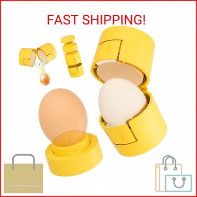 2 in 1 Hard Boiled Egg Shell Opener, Egg Peeler with Piercer, Cute Egg Separator