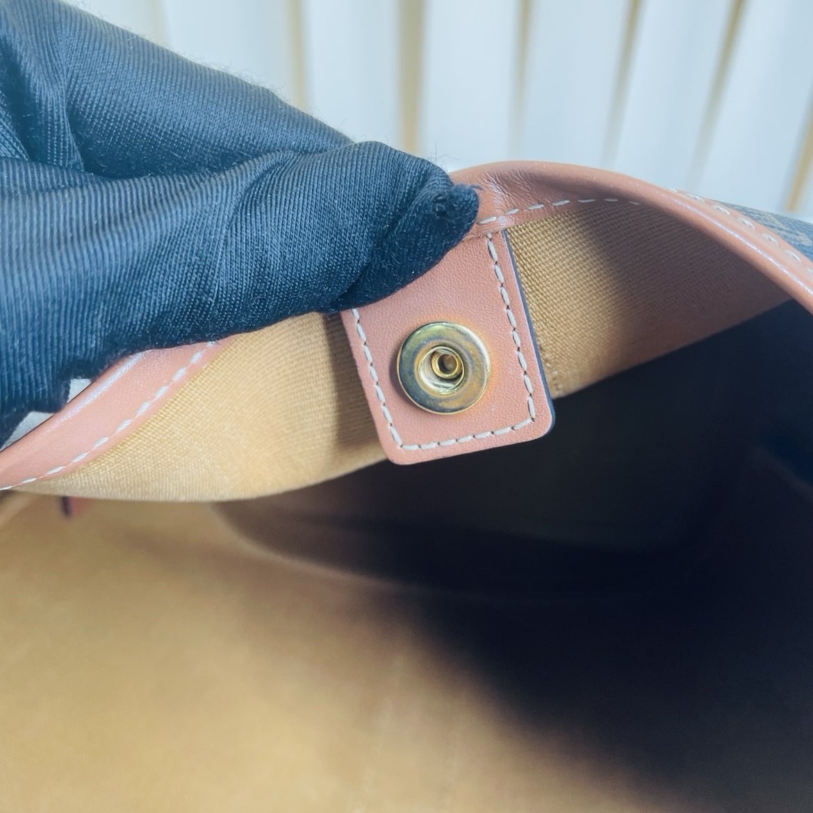 Authentic Celine Triomphe Monogram Bucket Bag – B… - image 22