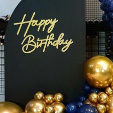 Happy Birthday Sign Felt Letter Banner Party Backdrop Balloon Arch Decorations