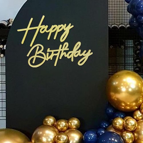 Happy Birthday Sign Felt Letter Banner Party Backdrop Balloon Arch Decorations