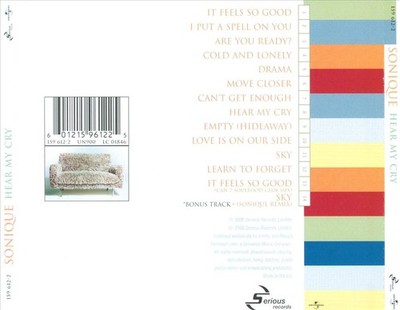 SONIQUE HEAR MY CRY [BONUS TRACKS] NEW CD