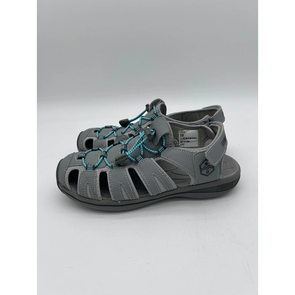 Khombu Ashley Size 9 Gray Sandals Adjustable - Image 3 of 4