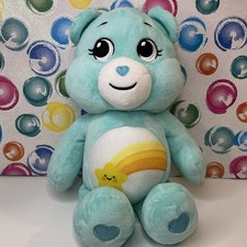Care Bears WISH BEAR Shooting Star Light Blue 11" Plush Stuffed Animal