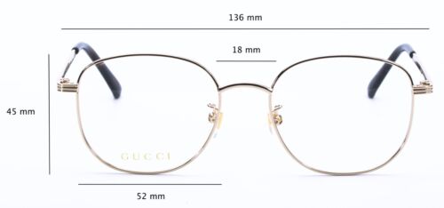 Nuovissima montatura occhiali da vista AuthenticGucci unisex GG08330OK titanio - Foto 3 di 12