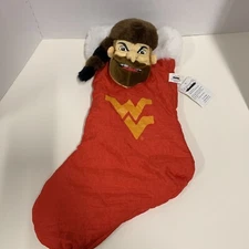 Vintage Stuffins WEST VIRGINIA MOUNTAINEERS Mascot STOCKING 1996 RARE