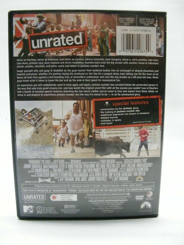 Jackass: Number Two Unrated DVD 2006 FREE SHIPPING - Picture 2 of 6