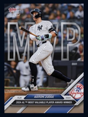 2024 TOPPS NOW 11/21 - AL MVP Award Winner - AARON JUDGE (Topps Bunt DigitalCard
