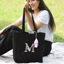 Personalized Canvas Tote Bag for Women   Perfect Bridesmaid Gift