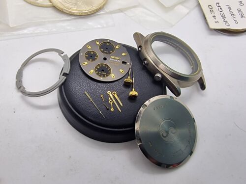 Seiko 7T32-6J20 sq100 Chronograph Titan Teile Ersatzteile Original Vintage - Afbeelding 1 van 12