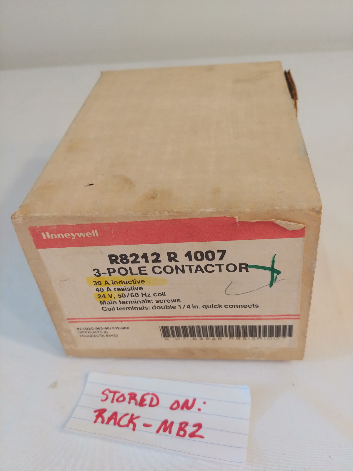 HONEYWELL R8212R1007 New-Old stock