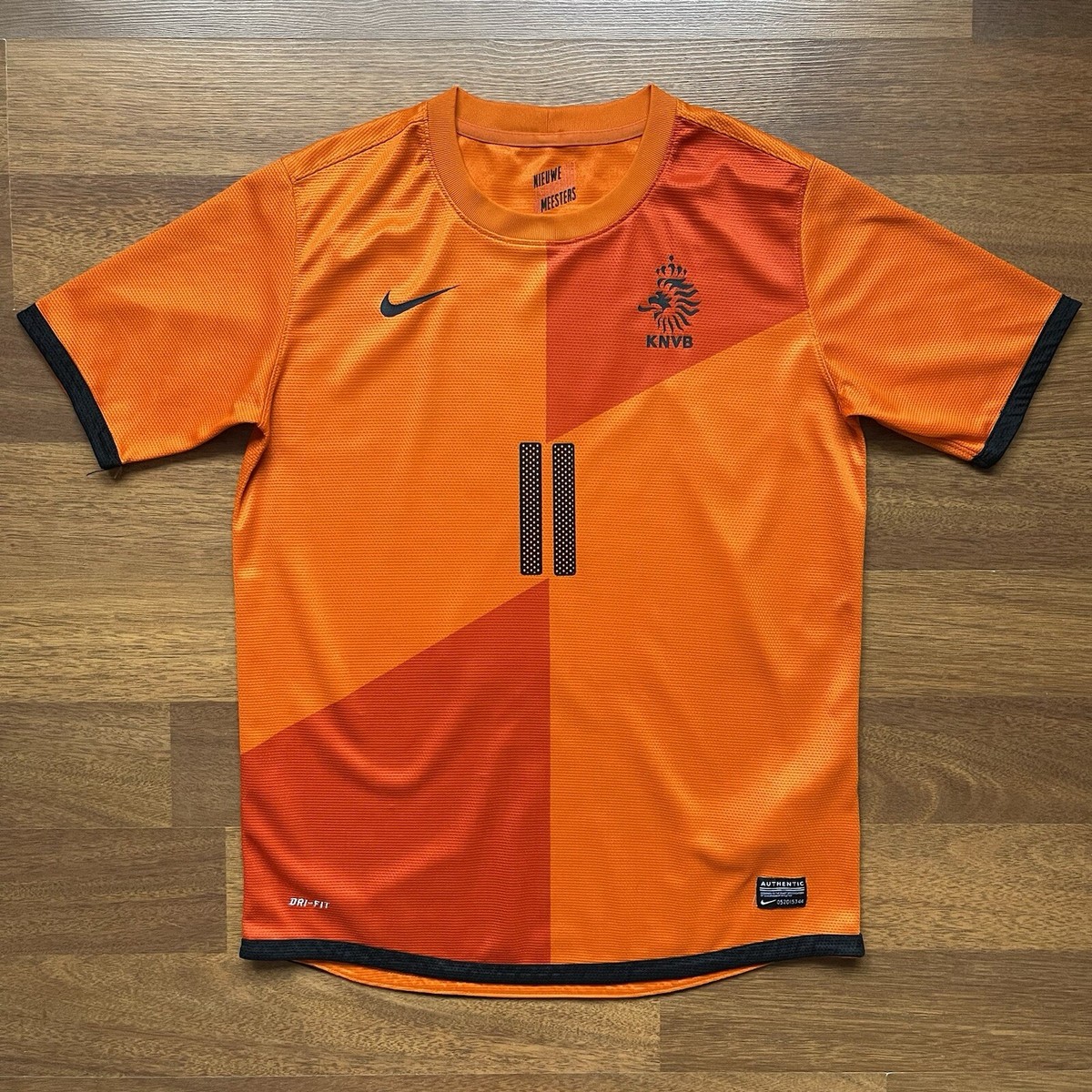 SIZE “Y XL” NETHERLANDS NIKE 2012 EURO SOCCER HOME JERSEY #11