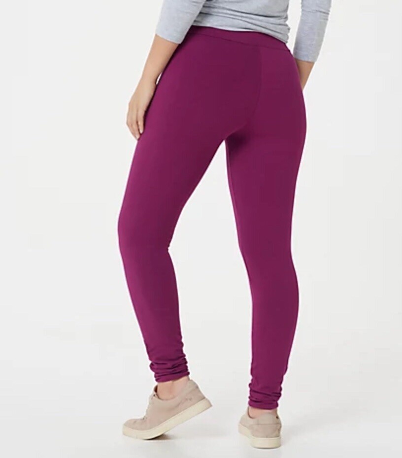 LOGO Layers by Lori Goldstein Regular Knit Pull-On Leggings