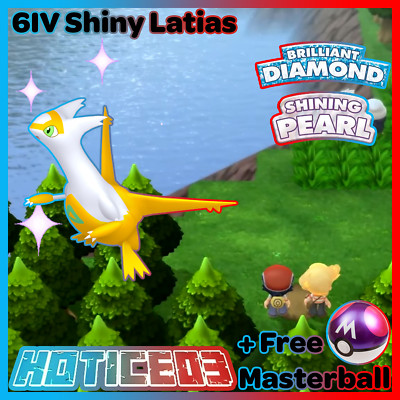 6IV Shiny Latias Pokemon Brilliant Diamond Shining Pearl
