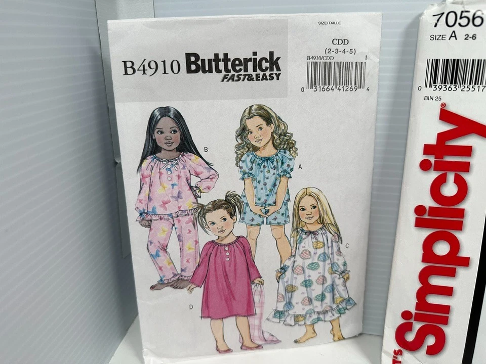 5 Girls Toddler McCalls's Butterick Simplicity Sewing Patterns CUT Sz 2-6 Child - Image 2 of 4