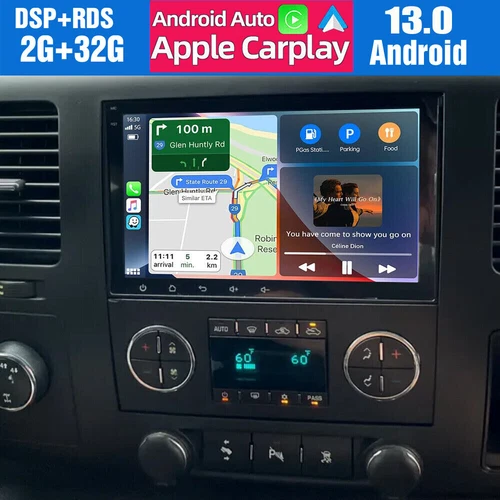 For GMC Yukon Chevy Silverado Sierra Android 13 GPS Navi Radio Car Stereo Player - Bild 1 von 14