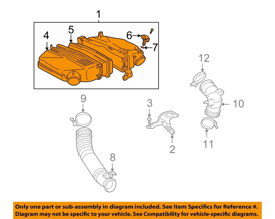 Used Air Cleaner Assembly fits: 2001 Toyota Rav4 1AZFE engine Grade A Foto 3 de 4