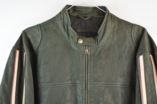 Lakeland Fine Letaher Mens Suede Leather Biker Cafe Racer Jacket Size 44 - Picture 2 of 9