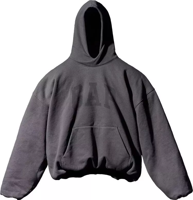 YEEZY GAP ENGINEERED BY BALENCIAGA DOVE HOODIE WASHED BLACK SIZE M Brand New