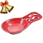 Kitchen Spoon Rest Cast Iron Utensil Rest Ladle Spoon Holder For Stove Top Cooki