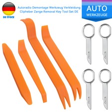 DE Radio de coche herramienta de desmontaje revestimiento elevador de clip alicates Removal Key Tool Set