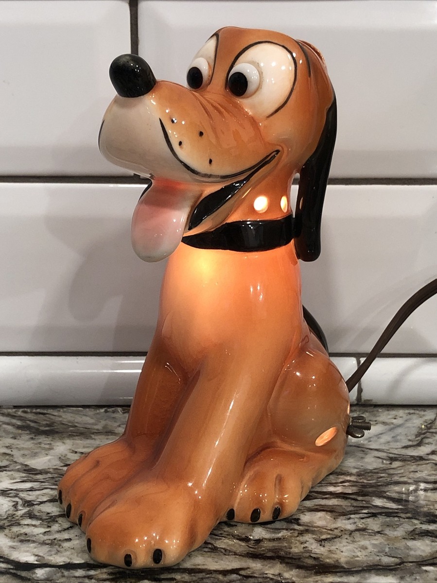 DISNEY PLUTO PERFUME LAMP - NIGHT LIGHT BY GOEBEL HUMMEL DIS 149