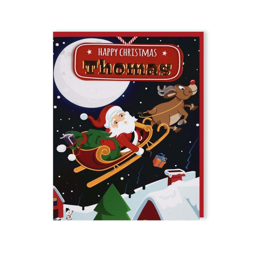 History & Heraldry Santas On His Way Christmas Card - Thomas 269820765