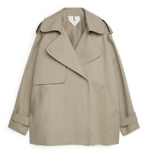 Arket Short Trench Jacket Size Xs Brand New With Tags Beige Colour Rrp £169!!!