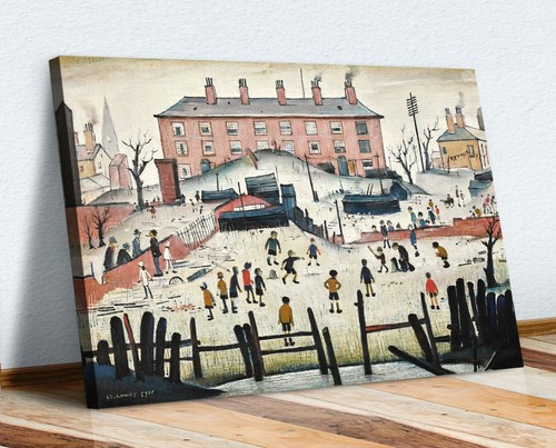 WINTER IN PENDLEBURY, L.S. LOWRY- DECOR FRAMED WALL ART PAPER - Foto 6