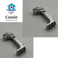 2 Pack GIock GEN4/5 Extended Mag Release 17/33/35/37/38/39 Silver Aluminum