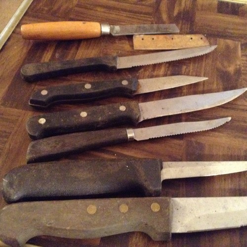Assorted kitchen knives eBay