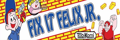 Fix it Felix jr Marquee USA made High Quality Metal Magnet 2 x 6 inches ...